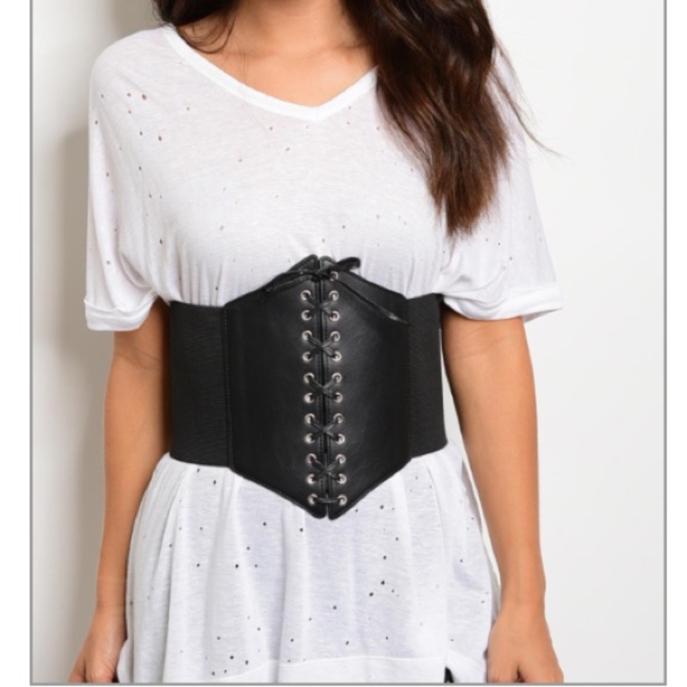 ✨Black Corset Belt With Back Snap Buttons